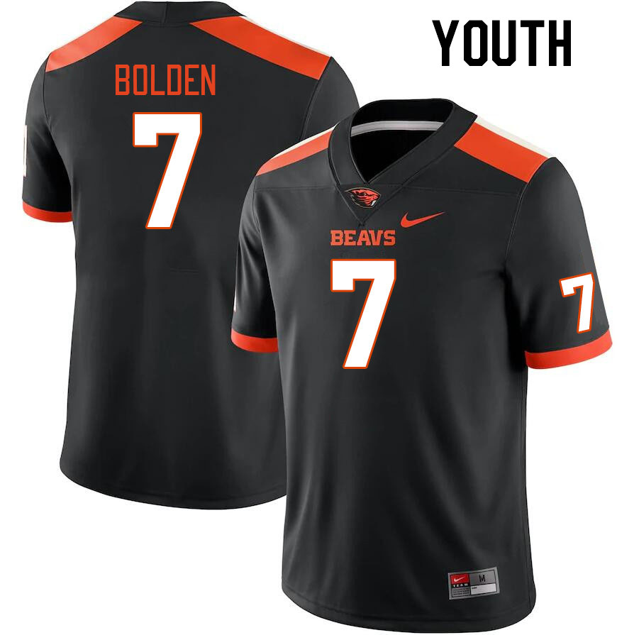 Youth #7 Silas Bolden Oregon State Beavers College Football Jerseys Stitched Sale-Black